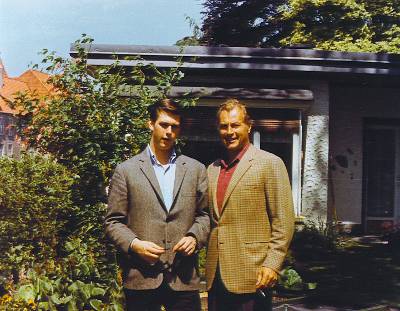 Lex Barker mit Zan in England